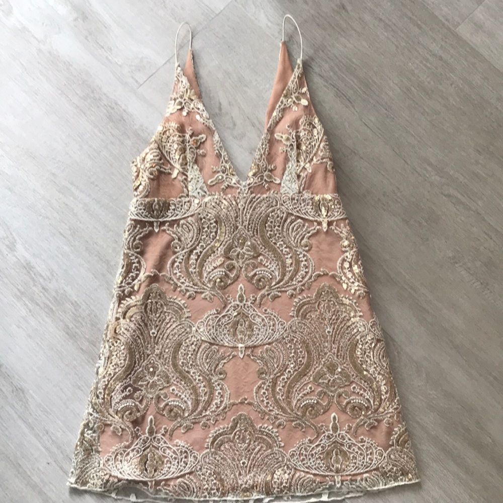 Free people shimmer sequin mini dress